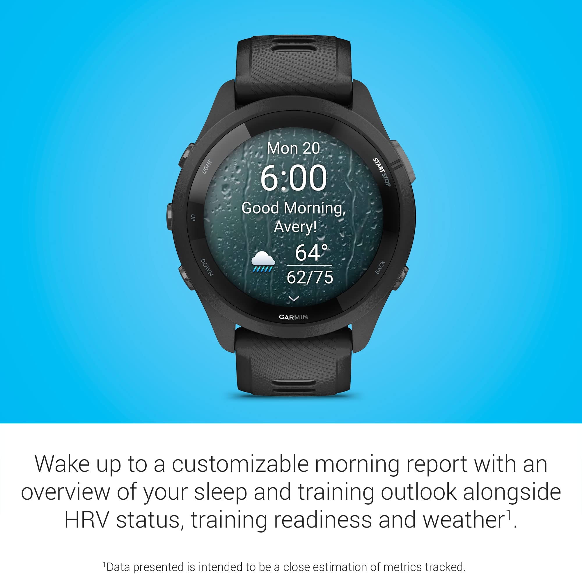 Garmin Forerunner 265 Running Smartwatch, Colorful AMOLED 