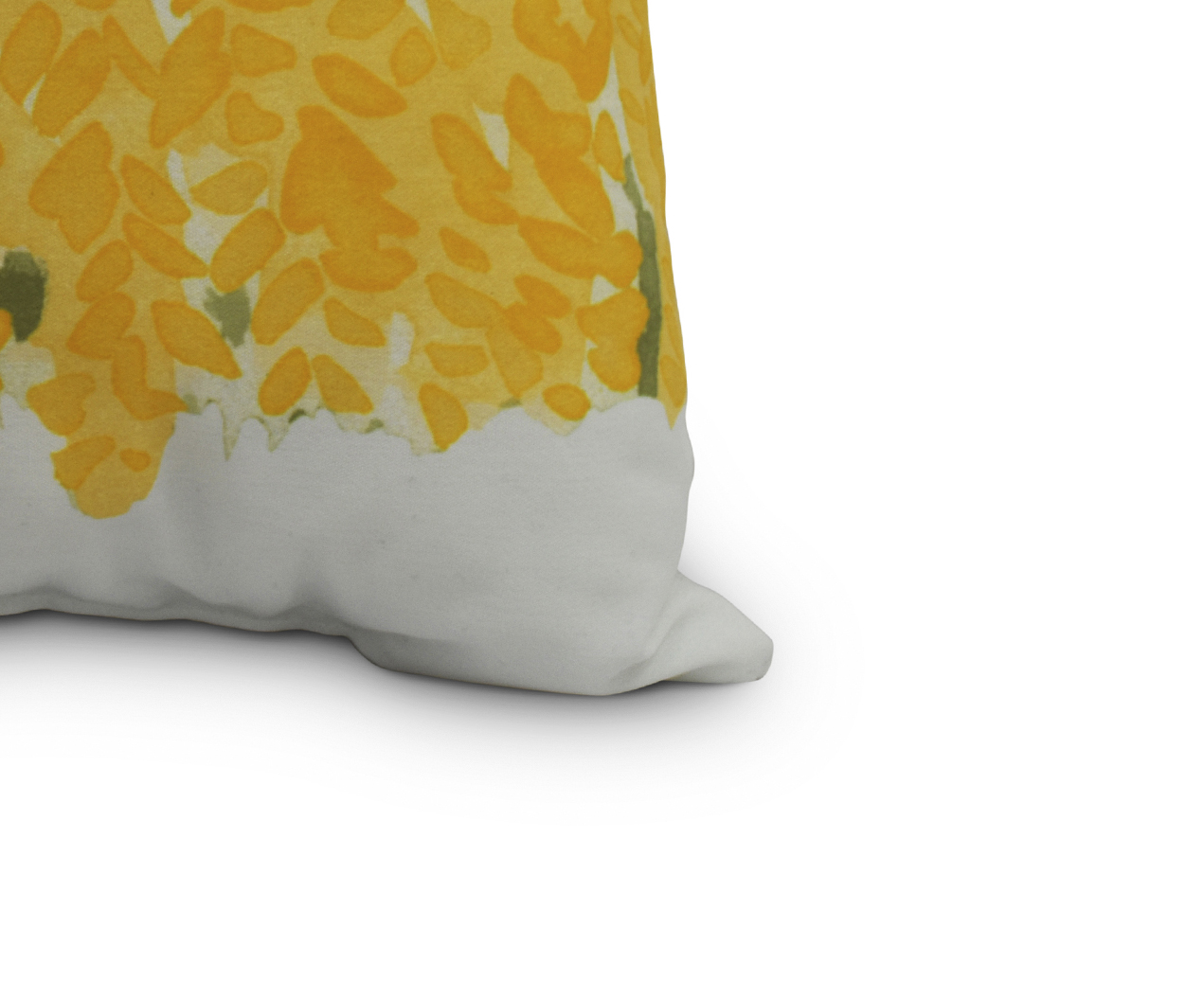 Simply Daisy's Flower Bell Bunch 16 inch Yellow Decorative Floral Throw Pillow