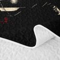 thumbnail image 5 of Manfei Boys Sports Bed Spread Queen, Football Gamer Queen Coverlet Set, White Red Black, Black Reversible 3-Piece, 1 Quilt and 2 Pillowcases, 5 of 7