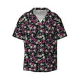 thumbnail image 6 of Kdxio Men's Hawaiian Shirt for Men Short Sleeve Shirt Daisies Flowers Summer Casual Holiday Beach Button Down T-Shirts, 6 of 7