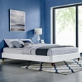 thumbnail image 5 of Modway Harlow Full Performance Velvet Platform Bed Frame in White, 5 of 5