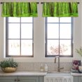 thumbnail image 4 of LALILO Kitchen Curtain Valance Green Forest Sunny Rod Pocket Window Curtain 52"x 18" Set of 2, 4 of 6