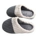 thumbnail image 2 of Pantuflas de invierno para mujer, diseño ergonómico, suaves, antideslizantes, agradables para la piel, cálidas, para el hogar, color gris 38-39, 2 of 15