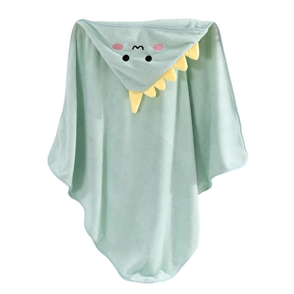 Cethrio Boys Flannel Bathrobes, Lightweight Soft Thermal Hooded Sleepwear Robes Green Size 1-8T