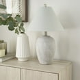 thumbnail image 3 of 23" Grey Unglazed Ceramic Jar Table Lamp - Nourison, 3 of 5