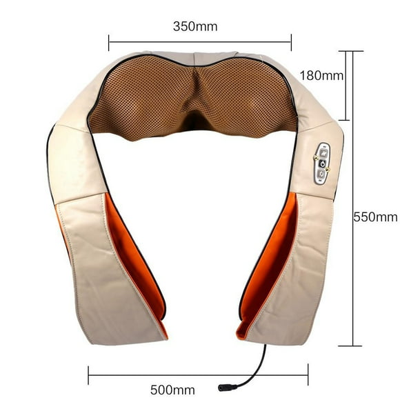 Electric Massager Kneading Massager Pillow Massager Multifunctional Massager Electric Multifunctional Kneading Massager Neck Shoulder Body Shawl Heat Pain Relax Tool UK Plug