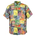 thumbnail image 2 of Men's Classic Fit Patchwork Camp Shirt Mlt Large, 2 of 5