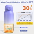 thumbnail image 3 of Vipuse Upgraded Bottle Warmer for Baby , Dual Heating Modes for Breast Milk and Water, 12 oz Portable Milk Warmer, Purple, 3 of 13