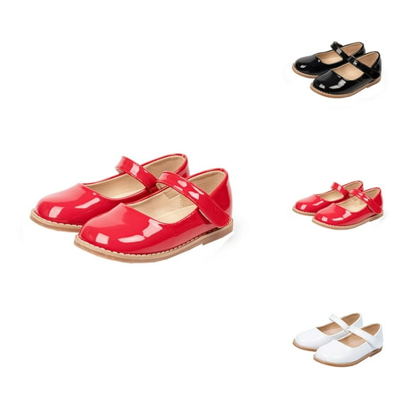 Girls Mary Jane Dress Shoes Toddler Little Girls Flower Dress Shoes Mary Jane Ballet Flats Party School Bowknot Princess Wedding Shoes