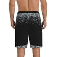thumbnail image 3 of Gaeub Silver Glitter1 Printed Men's Short Pajama Pants, Lightweight Lounge & Sleep Bottoms Keep You Cool - X-Large, 3 of 9