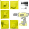 thumbnail image 2 of 5Pcs Outil Support en Plastique Outil Électrique Support de Quai de Batterie Compatible avec 18V Batterie Outil Robuste Outil Outil Électrique Cintre avec Vis pour Garage d'Atelier, 2 of 9