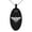 Black, variant on Stainless Steel Zeus Greek God of Sky Engraved Small Oval Charm Pendant Necklace
