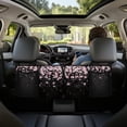 thumbnail image 3 of KUIFORTI Hanging Trunk Organizer for SUV, Car Organizer, Back Seat Organizer for SUV, Car Storage Organizer, SUV Trunk Organizer, Small Size, Cherry Blossom Black, 3 of 6
