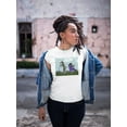 thumbnail image 2 of Schnauzer Scooter T-Shirt Women -Fab Funky Designs, Female x-Large, 2 of 4