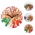 thumbnail image 4 of SHISUYAN Unique Round Wall Clock Funny Pizza Pattern Hanging Clock Western Restaurant Wall Decor, 4 of 9