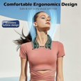 thumbnail image 3 of high quality Neck Fan, Portable Foldable Bladeless Neck Fans, Intelligent LED Digital Display, Folding USB Hands Free Fan for Travel, 3 of 5