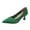 Green, variant on DIVVce Heeled Pumps Women Knit Fabric Pointed Toe Comfortable Slip On Casual Lightweight Office Footwear
