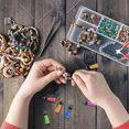 thumbnail image 5 of 1500Pcs/Set Keychain Tassels Bulk Colored Leather Pendants for DIY Keychain and Craft, 5 of 6