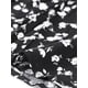 thumbnail image 5 of Women's Plus Size Tops for Women V Neck Floral Print Ruffle Short Sleeve Tiered Babydoll Blouses Black 1X, 5 of 6