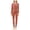 Orange, variant on uublik Thermal Underwear Womens Set Fleece Lined Long Johns Base Layer Top Bottom Cold Weather Gear for Hunting Running Skiing, Green
