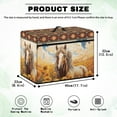 thumbnail image 7 of SEANATIVE Aztec Southwest Sewing Machine Cover Protective Cover with Top Handle Sunflower Horse Stain Resistant Dust Cover Compatible with Most Standard Sewing Machines, 7 of 7