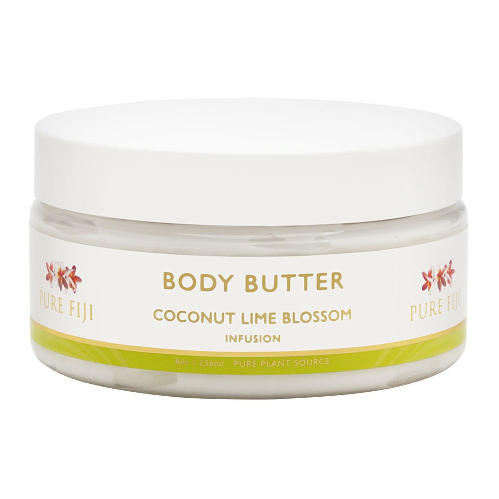 Pure Fiji Body Butter, Coconut Lime Blossom, 8 Ounce