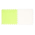 thumbnail image 1 of M Buder 10 Piezas Tapete Rompecabezas Entrelazado de Espuma EVA y Felpa, Alfombra Gruesa Antideslizante y Recortable para Habitación Infantil o Dormitorio, Verde Fluorescente y Blanco, 30x31cm, 1 of 9