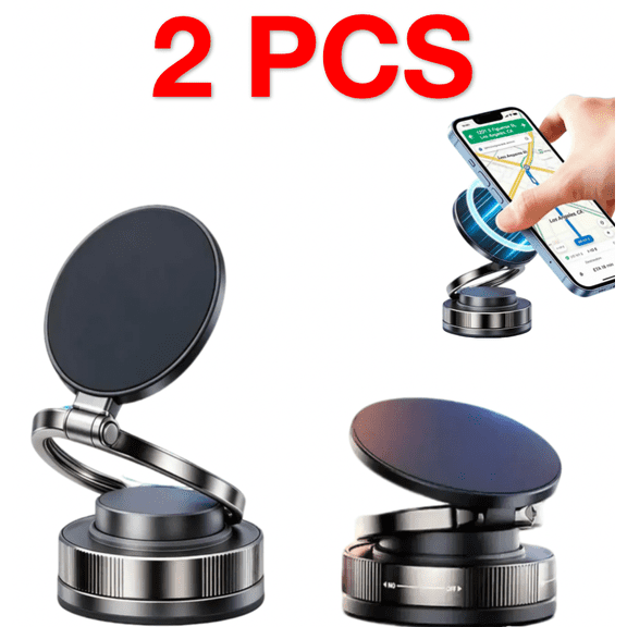 Magnetic Phone Holder for Car, Suction Cup Car Phone Holder for Windshield and Dashboard, 360° Adjustable Car Phone Mount with Strongest N60 Magnets, Compatible for iPhone17-12 Pro Max and Android