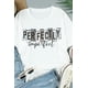 thumbnail image 2 of ABPHQTO Camiseta blanca de manga corta con estampado gráfico PERFECTAMENTE imperfecto para mujer, 2 of 5
