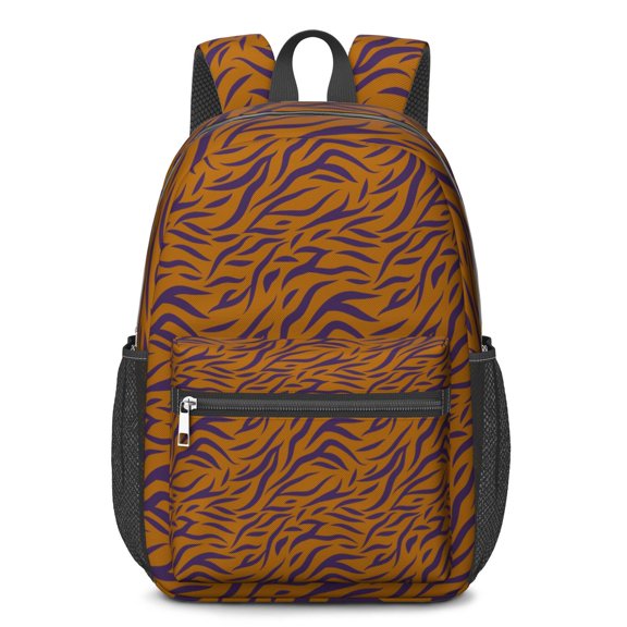 17 Inch Lightweight Backpack,PVC Waterproof Oxford Fabric, Ergonomically Designed, with Large Capacity, Leopard Animal Pattern