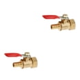 thumbnail image 1 of mmirethe Various Type Ball Valve Threaded Brass Ball Valve 16mm 8mm Red 2Set, 1 of 6