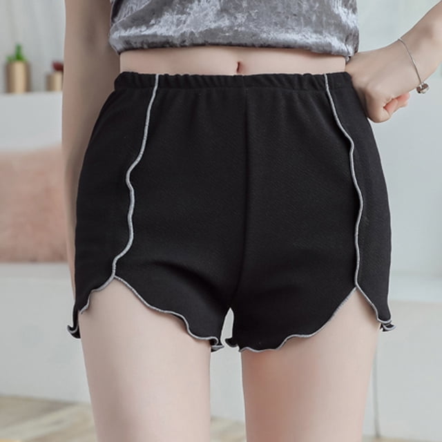 pxiakgy short de Sécurité Mode Femme slim Décontracté Extensible Noir + m
