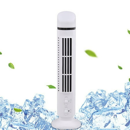 

YiFudd Tower Fan Desktop Charging Leafless Fan USB Mini Portable Night Light Handheld Conditioning Fan