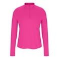 thumbnail image 6 of BLVB Women Long Sleeve Shirts Sun Protection Half Zip Summer Quick Dry Hiking Shirts Athletic Running Golf Tops for Women, 6 of 7