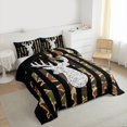 thumbnail image 3 of Homewish Jungle Reindeer Print Full Size Comforter Sets, Camouflage American Flag Bedding Comforter Set, Rustic Hunting Reversible Bedding Sets, Microfiber Bedroom Decor, 3-Piece, 3 of 8