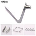 thumbnail image 1 of 100Pcs Spring Clip Locking Tube Pin Push Clip for Tent Pole for Kayak Paddle 5.5mm, 1 of 9