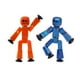 thumbnail image 1 of Pack doble de figuras de acción Zing StikBot con accesorios para más de 4 años, 1 of 5