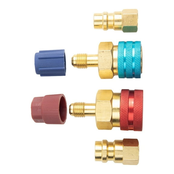 R1234yf to R134a Quick Coupler Adapter High Low Side Conversion Kit Auto AC
