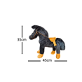 thumbnail image 4 of Peluche Caballo 45cm Muñeco Tierno Caballito Malubero Café Negro, 4 of 4