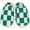 Checkered (Sea Green) (Small/Medium; US Size 6-8), variant on Fuzzy House Slippers Cozy Indoor Outdoor Fluffy Clog Slippers, Soft Furry Bedroom Shoes for Women - Pickleball (Ivory) (Medium/Large; US Size 8-10)