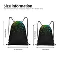 thumbnail image 4 of Drawstring Backpack - Night Rainbow Sparkles Splash Proof Small Drawstring Gym Bag for Women Men, Cinch Sports String Bag Backpack for Travel Swimming Beach, 4 of 8