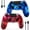 red&blue, variant on ISHAKO 2Pack Wireless Controller for P4/PC, with Double Vibration, 6-Axis Motion Control-Pink&Black