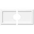 thumbnail image 1 of Ekena Millwork CMP36X18RE2-07000 7 in. ID x 12.5 in. Rectangle Architectural Grade PVC Contemporary Ceiling Medallion - 2 Piece, 1 of 4