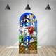 thumbnail image 4 of Fondo de arco de Sonics con erizo de doble cara para decoración de fiesta de cumpleaños de niños, baby shower, fotografía de fondo, accesorios de estudio, 4 of 5