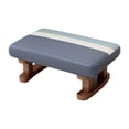 thumbnail image 1 of Silla rectangular moderna, taburete, taburete acolchado, reposapiés otomano pequeño con Azul, 1 of 9