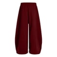 thumbnail image 5 of SJLDQY Sweatpants for Girls Trendy Letter Graphic Casual Wide Leg Pants Drawstring Waist Pants with Pockets, 5 of 5