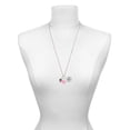 thumbnail image 3 of Delight Jewelry Silvertone Large Bullets Spacer Spinner - Hot Pink Heart Nurse Strong Zoe Necklace, 3 of 4