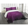thumbnail image 3 of Ambesonne Eggplant Quilted Bedspread Set 3 Pcs, Squares Modern Art, Queen Size, Purple, 3 of 4