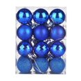 thumbnail image 1 of PENGXIANG 24 Pcs/Set 4cm Christmas Tree Ornament Increase Atmosphere Decorative Scene Layout Lightweight with Rope Christmas Tree Decoration Shiny Reflective Classic  Balls for Christmas, 1 of 11