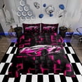 thumbnail image 1 of Erosebridal Cool Sports Car Bedding Twin Comforter Set, Race Car Down Comforter, Square Geometry Decor, Reversible 2 Pieces, 1 of 7